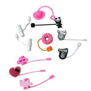 Straw topper Set of 10 items